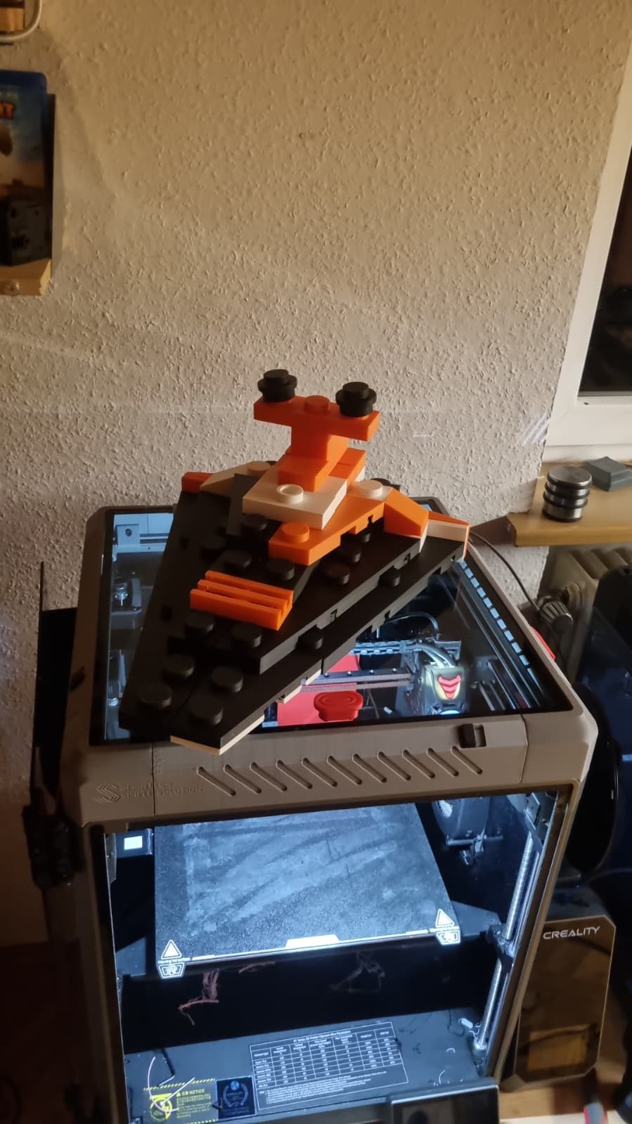 Individuell gedrucktes Sci-Fi-Modell, Detailansicht